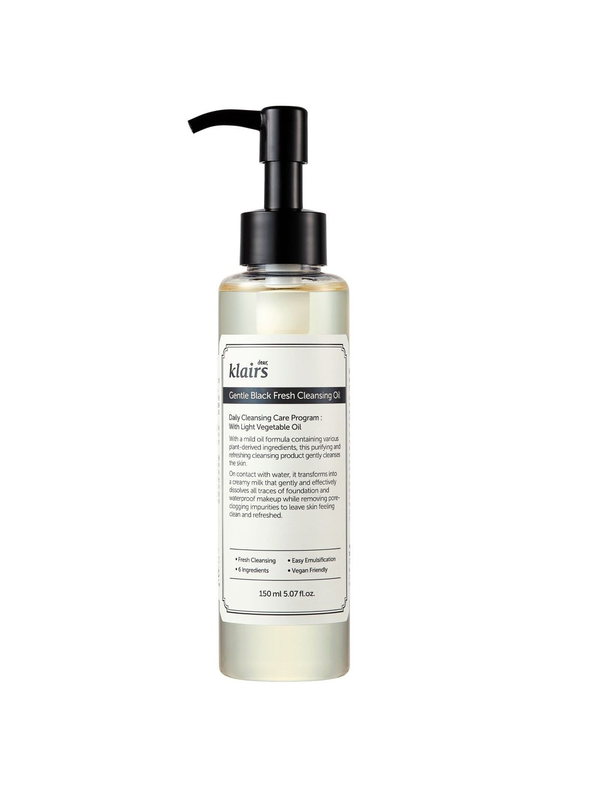 Gentle Black Fresh Cleansing Oil 150 ml